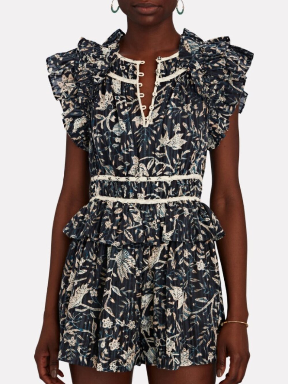 Ulla Johnson - Endah Playsuit - Rainforest - Sz